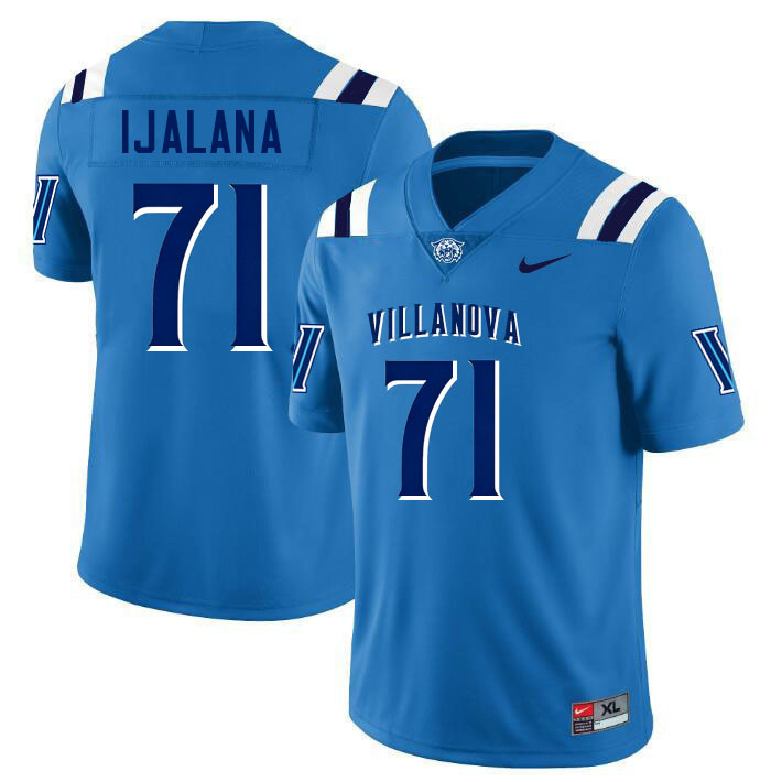 Villanova Wildcats #71 Ben Ijalana College Football Jerseys,Uniforms-Light Blue Villanova Wildcats #71 Ben Ijalana College Football Jerseys,Uniforms-Light Blue